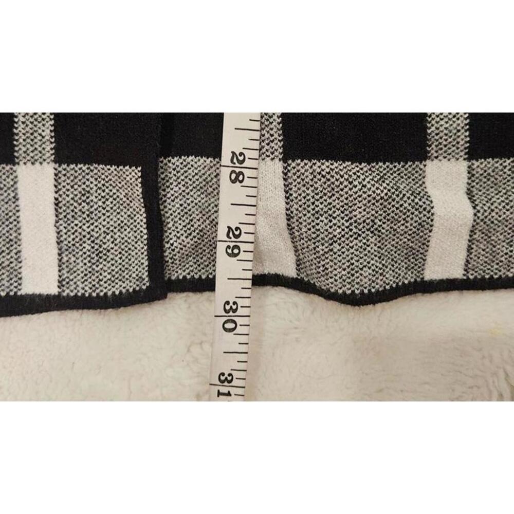 Nwt Marled Black and White Plaid Women's Sweater Vest-XL - Picture 6 of 7